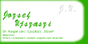 jozsef ujszaszi business card