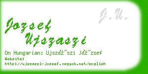 jozsef ujszaszi business card